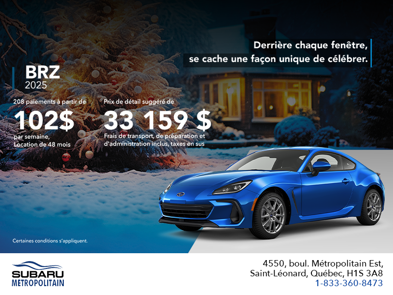 Procurez-vous la BRZ 2025!