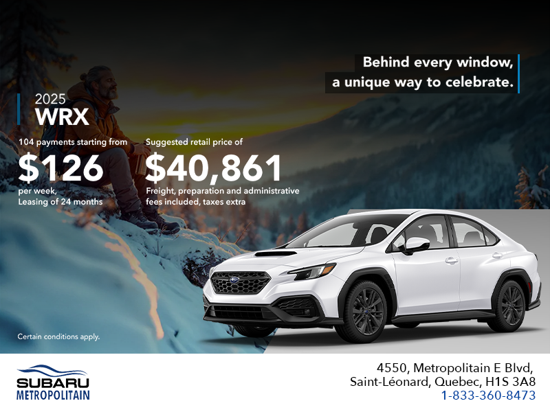Get the 2025 WRX today!