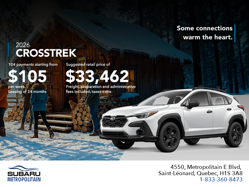 Get the 2026 Crosstrek today!
