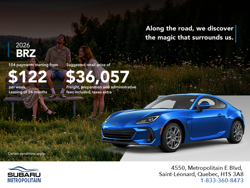 Get the 2026 BRZ today!