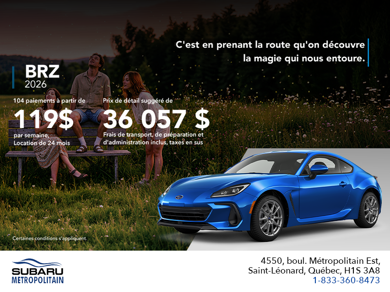 Procurez-vous la BRZ 2026!