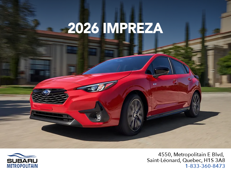 Get the 2026 Impreza!