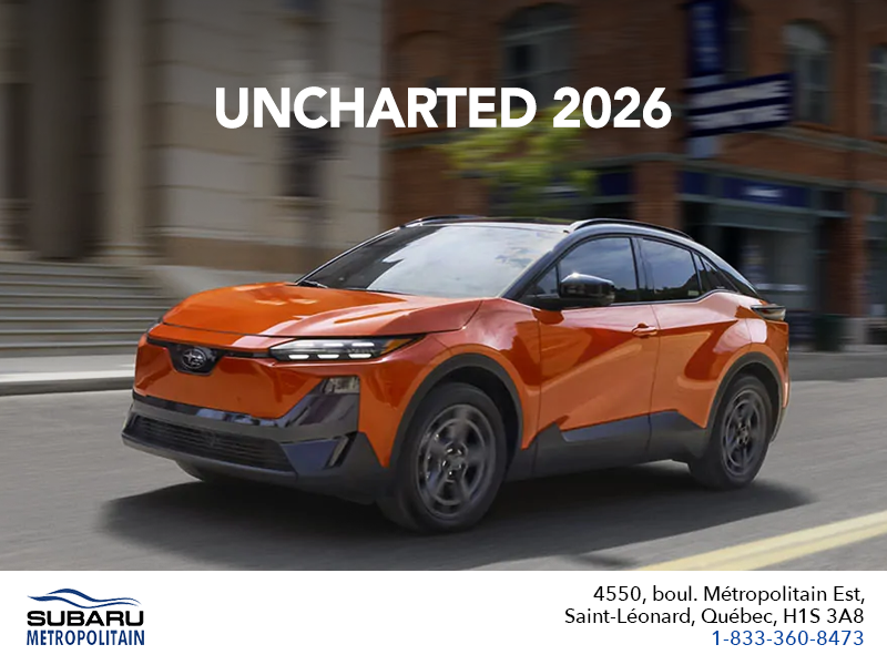 Subaru Uncharted 2026