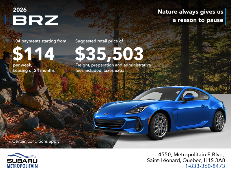2026 Subaru BRZ