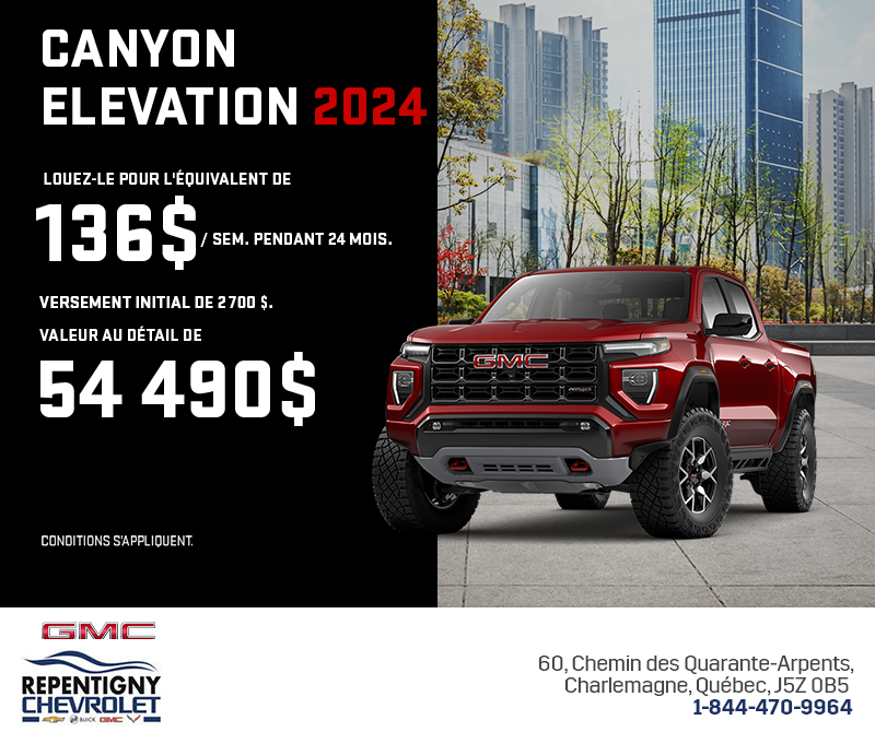 Le GMC Canyon 2024