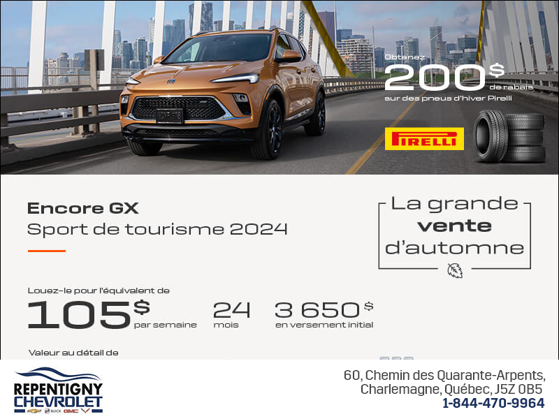 Procurez-vous le Buick Encore GX 2024