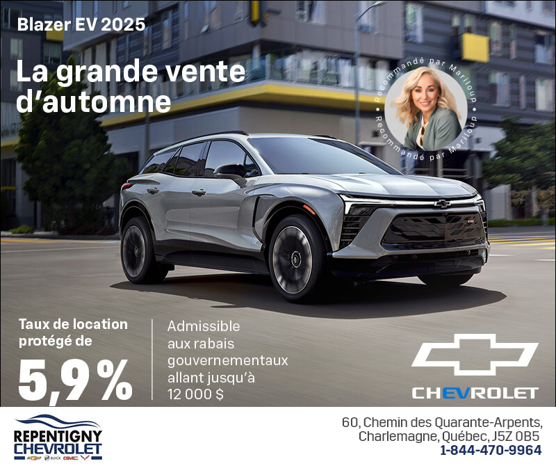 Procurez-vous le Chevrolet Blazer EV 2025