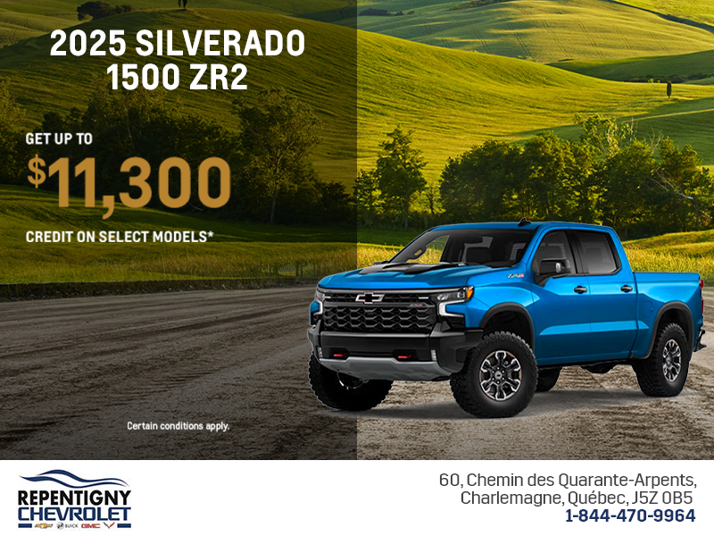 Get the 2025 Chevrolet Silverado 1500 ZR2