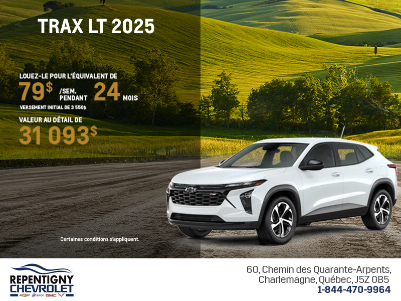 Procurez-vous le Chevrolet Trax 2025