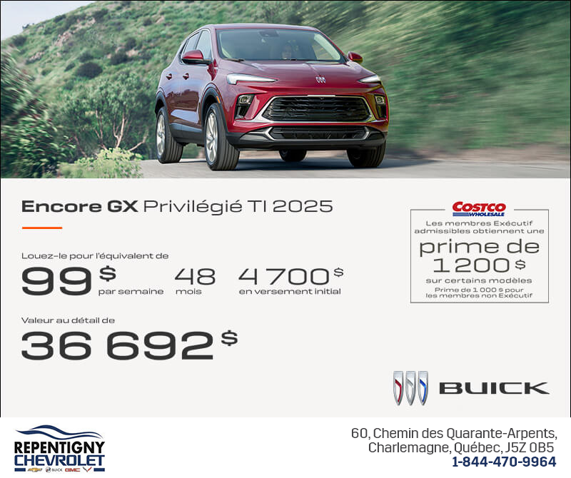 Procurez-vous le Buick Encore GX 2025