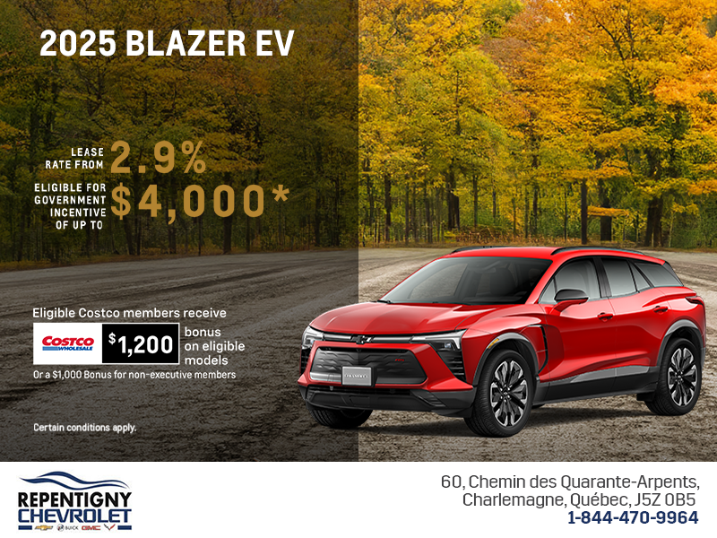 Get the 2025 Chevrolet Blazer EV