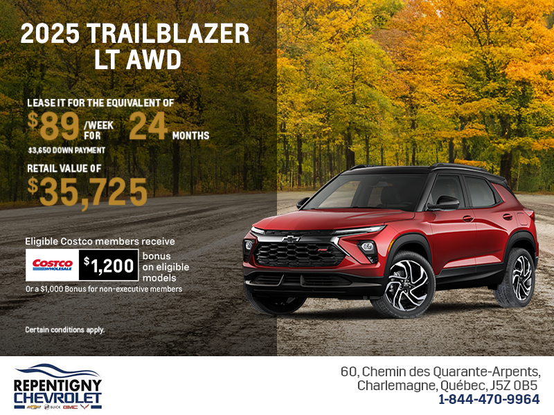 Get the 2026 Chevrolet Trailblazer LT AWD