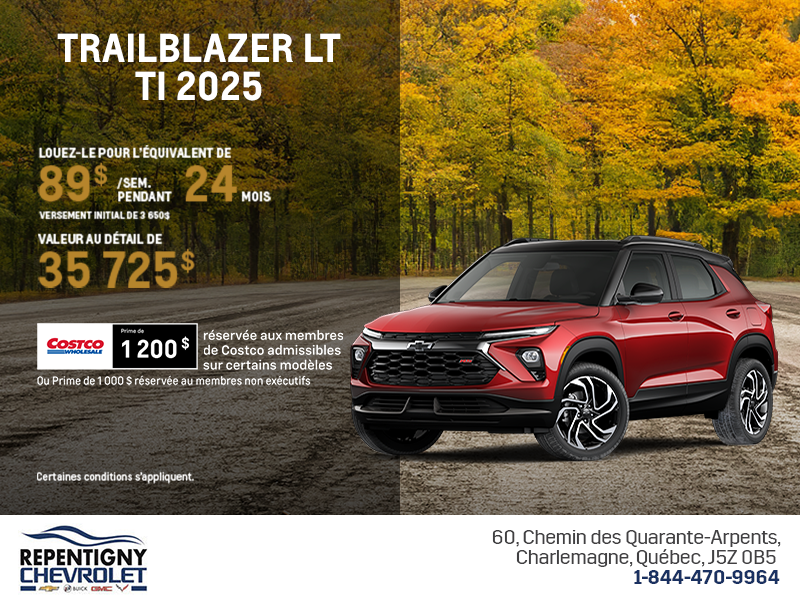Le Chevrolet Trailblazer LT TI 2026
