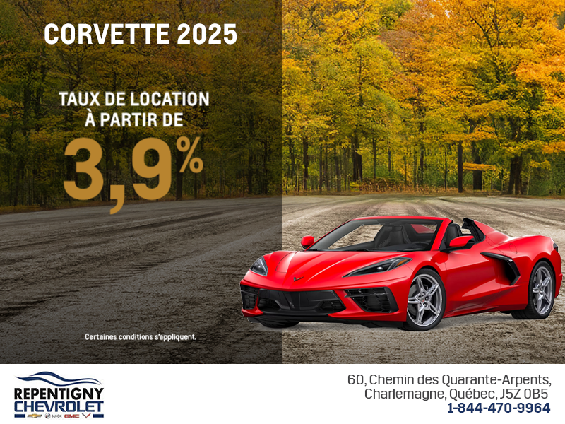 Procurez-vous le Chevrolet Corvette 2025