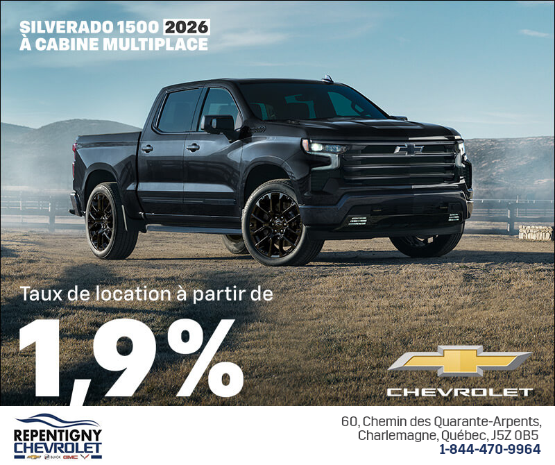 Procurez-vous le Chevrolet Silverado 1500 2026