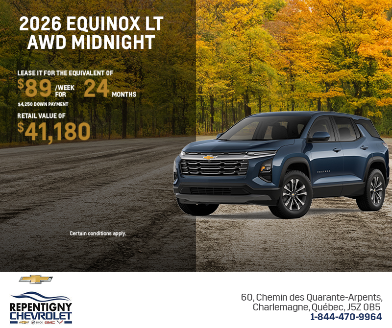 Get the 2026 Chevrolet Equinox LT AWD