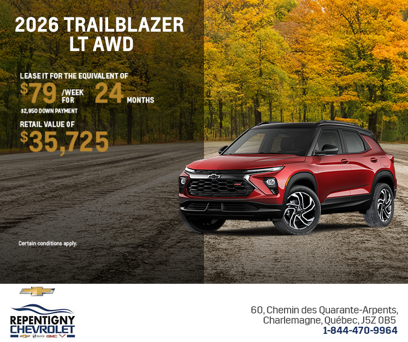 Get the 2026 Chevrolet Trailblazer LT AWD