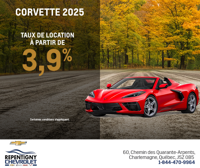 Procurez-vous le Chevrolet Corvette 2025