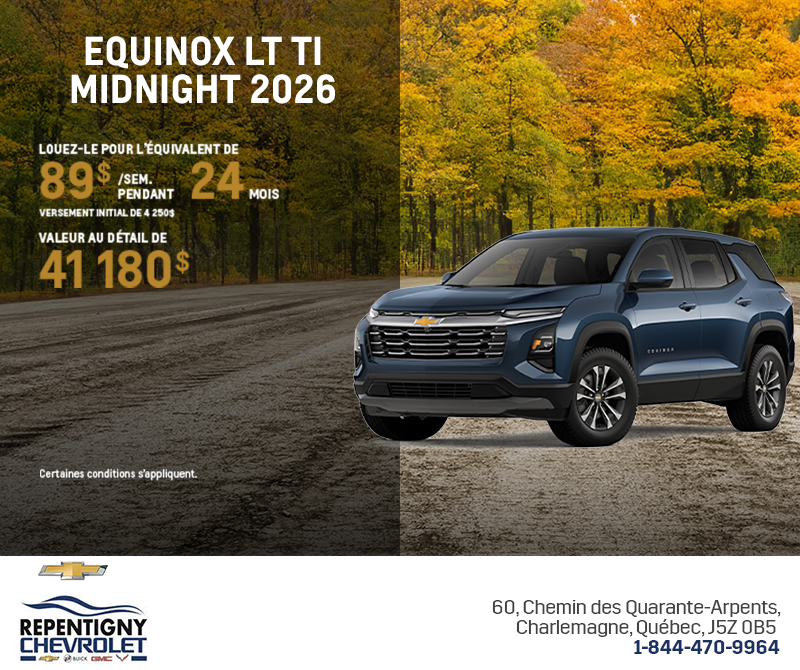 Procurez-vous le Chevrolet Equinox LT TI 2026