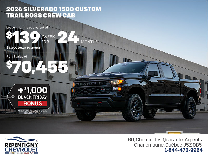 Get the 2026 Chevrolet Silverado 1500