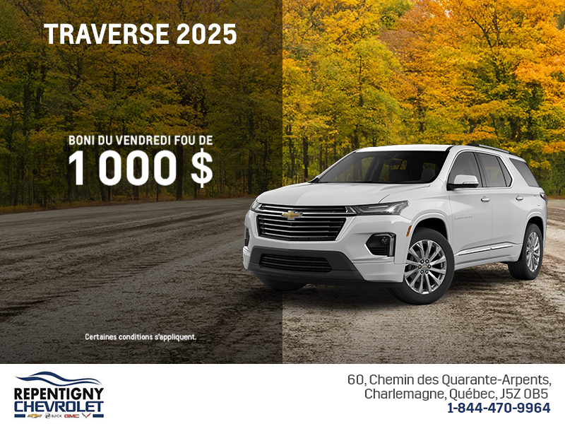 Le Chevrolet Traverse 2025