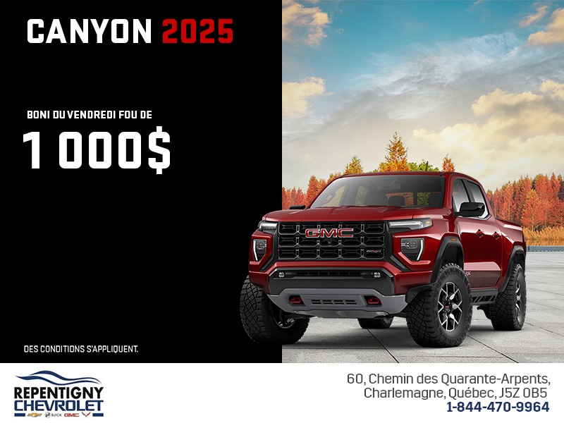 Le GMC Canyon 2025