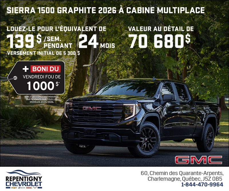 Le GMC Sierra 1500 2026