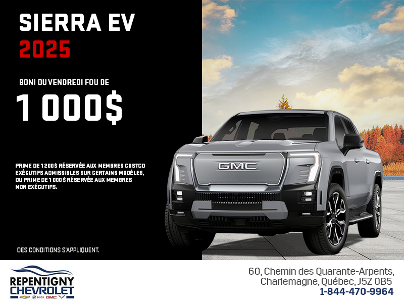 Le GMC Sierra EV 2025
