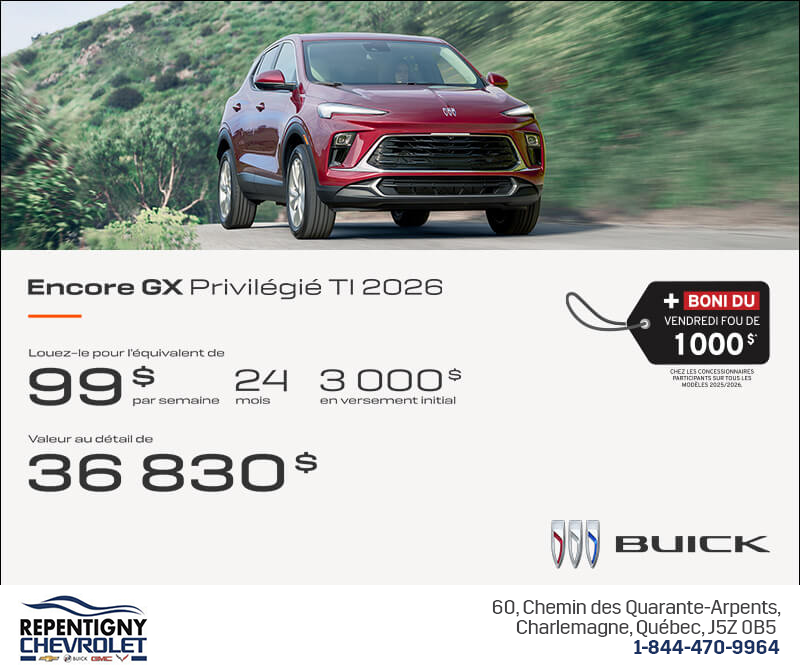 Procurez-vous le Buick Encore GX 2026