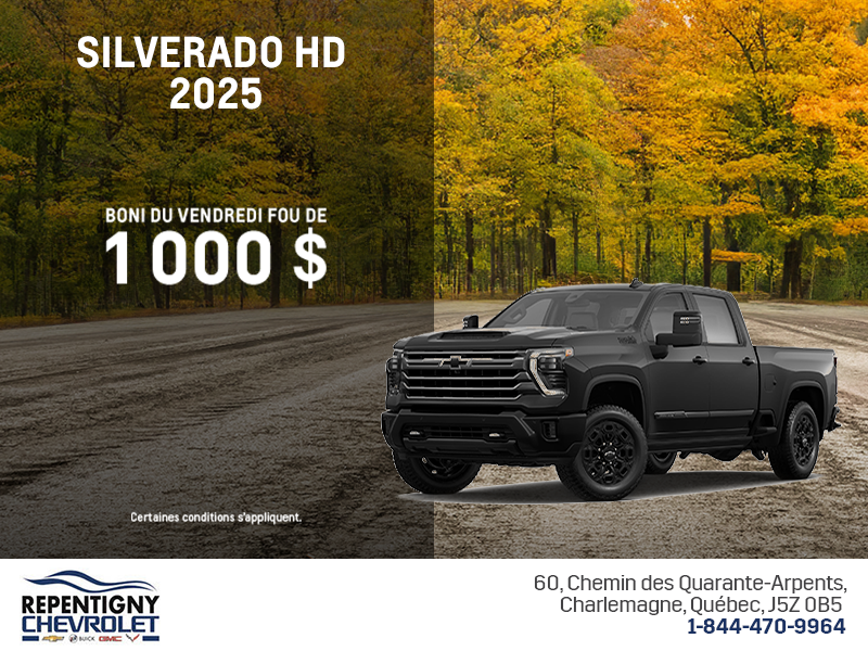 Procurez-vous le Chevrolet Silverado HD 2025