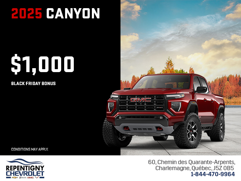 The 2025 GMC Canyon