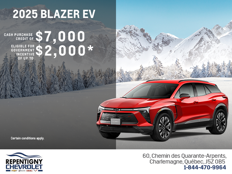 Get the 2025 Chevrolet Blazer EV