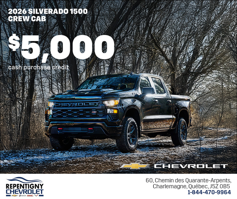 Get the 2026 Chevrolet Silverado 1500