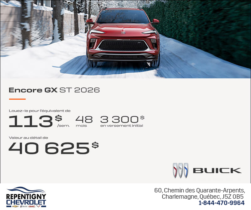 Procurez-vous le Buick Encore GX 2026