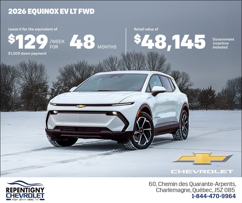 Get the 2026 Chevrolet Equinox EV