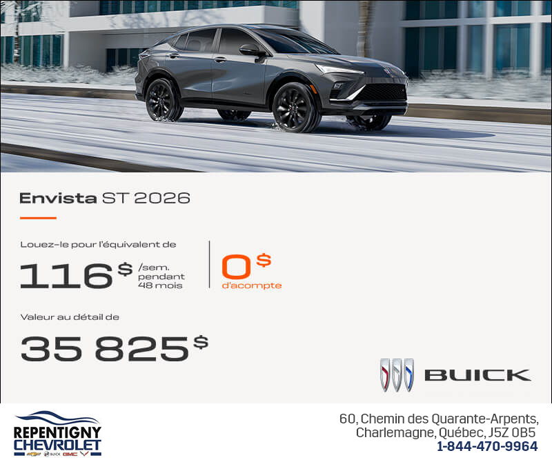 Procurez-vous la Buick Envista 2026