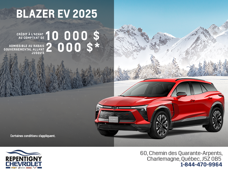 Procurez-vous le Chevrolet Blazer EV 2025