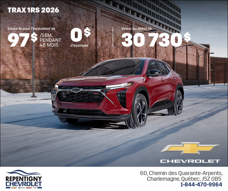 Procurez-vous le Chevrolet Trax 2026