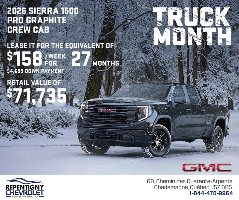 The 2026 GMC Sierra 1500 Pro Graphite Crew Cab