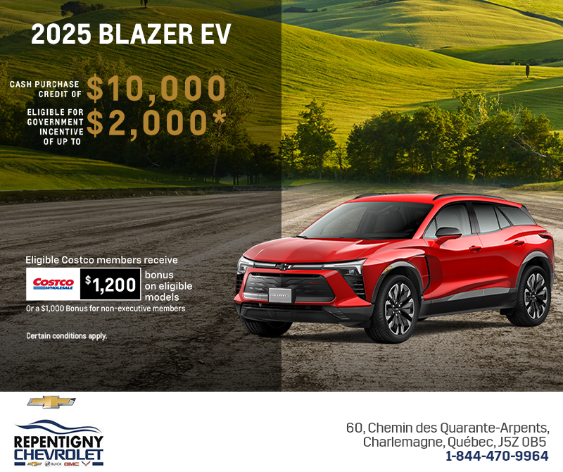 Get the 2025 Chevrolet Blazer EV