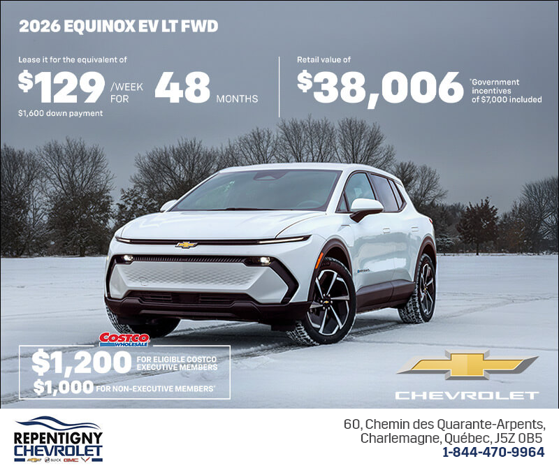 Get the 2026 Chevrolet Equinox EV