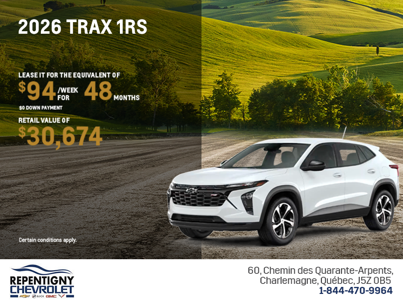 Get the 2026 Chevrolet Trax