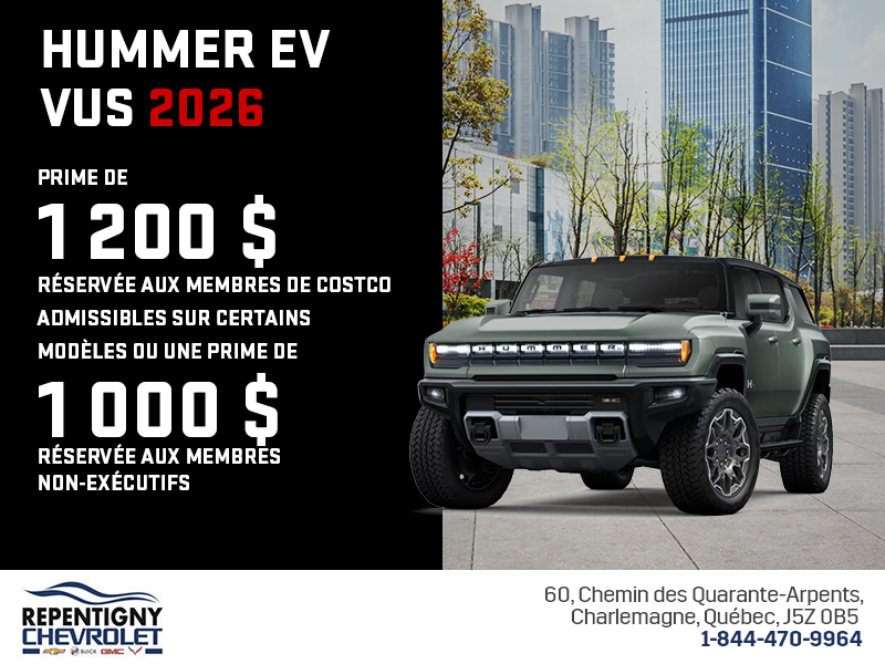 Le GMC Hummer EV VUS 2026