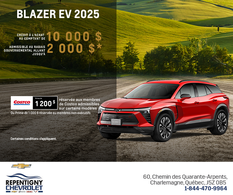 Procurez-vous le Chevrolet Blazer EV 2025