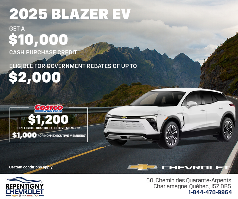 Get the 2025 Chevrolet Blazer EV