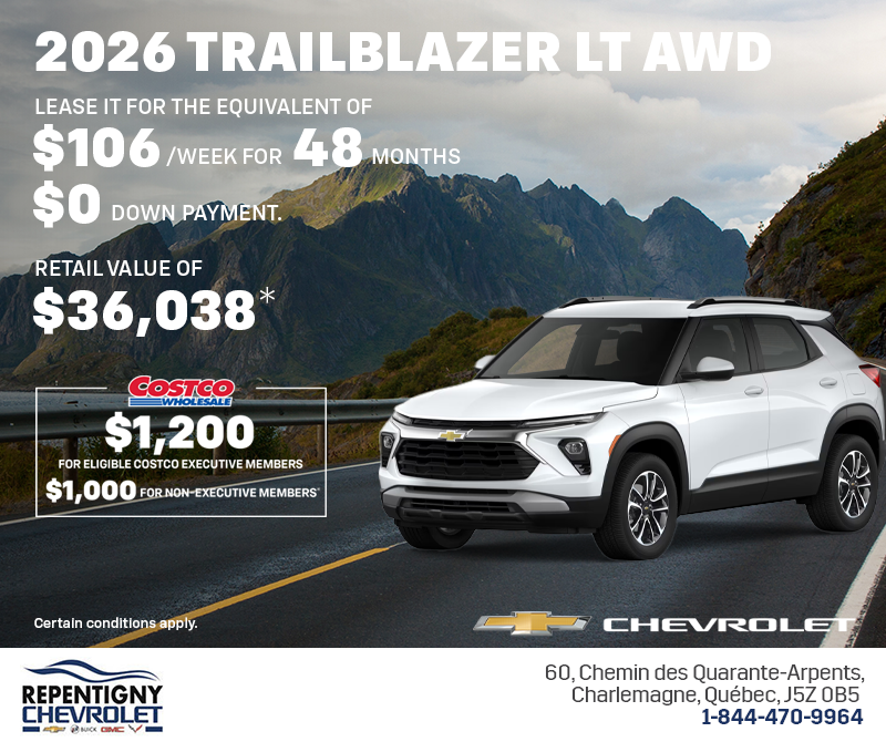 Get the 2026 Chevrolet Trailblazer LT AWD