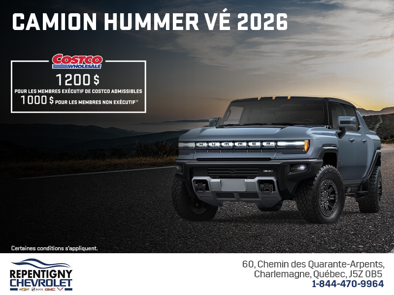 Le GMC Camion Hummer VÉ 2026