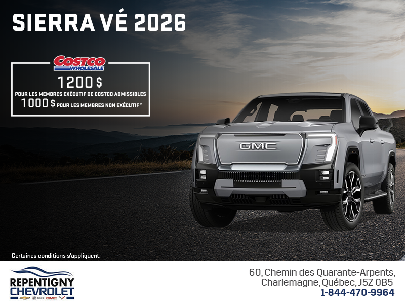 Le GMC Sierra VÉ 2026