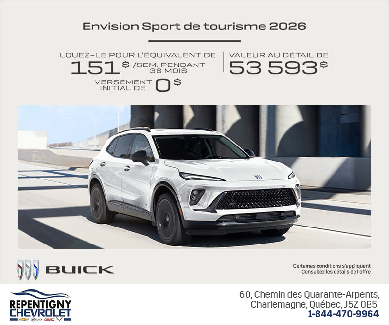Procurez-vous la Buick Envision 2026