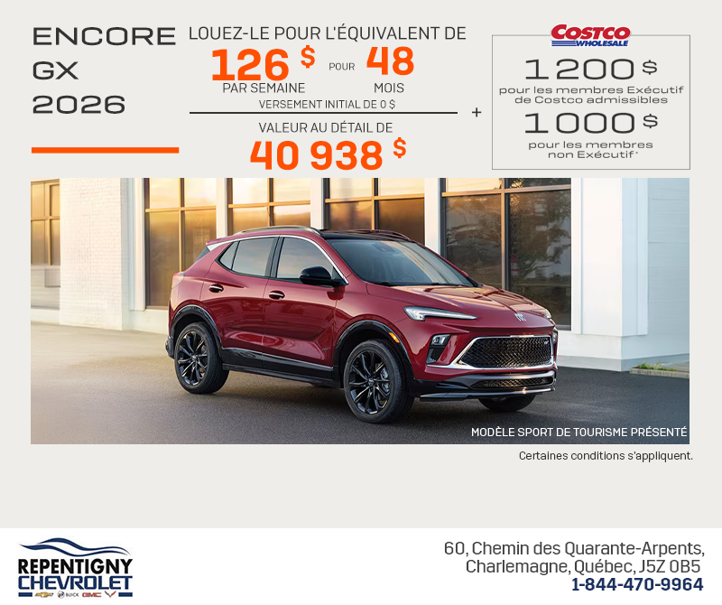Procurez-vous le Buick Encore GX 2026